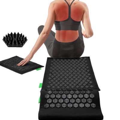 Home Acupressure Mat and Pillow Set for Stress Relief 