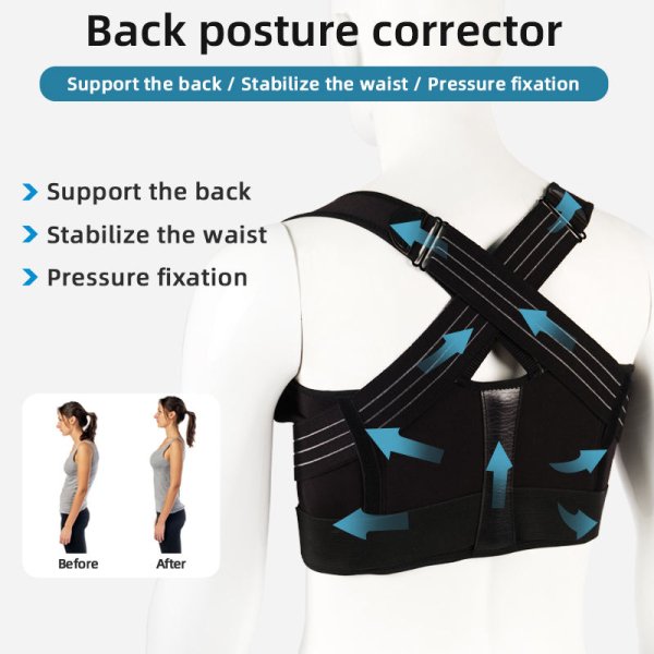 Posture Corrector Belt – Adjustable Back & Shoulder Support