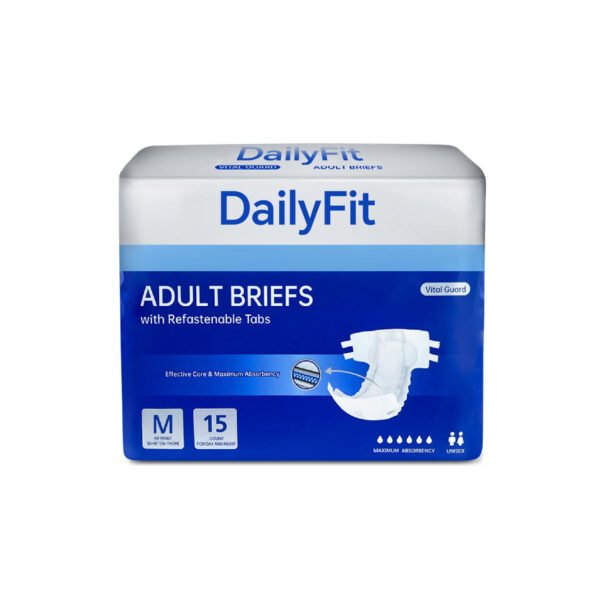 DailyFit Printed Adult Diapers – M Size, Cotton & Fluff Pulp