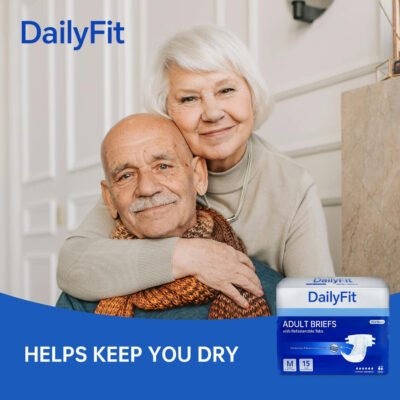 DailyFit Printed Adult Diapers – M Size, Cotton & Fluff Pulp