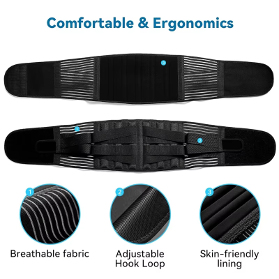 Adjustable Lumbar Support Belt for Back Pain Relief