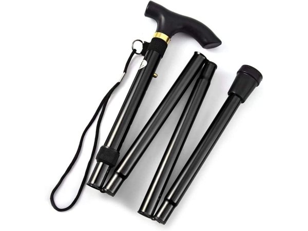 CE Certified Adjustable Folding Cane (84–93cm)