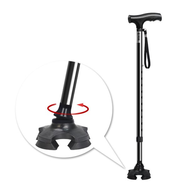 S12FC15 Aluminum Walking Stick – Non-Slip Elderly Cane