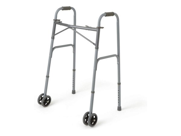 Heavy-Duty Bariatric Folding Walker – 600lbs, Extra Wide, 5" Wheels