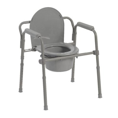 BA819 Steel Commode Chair with Lid & Splash Guard
