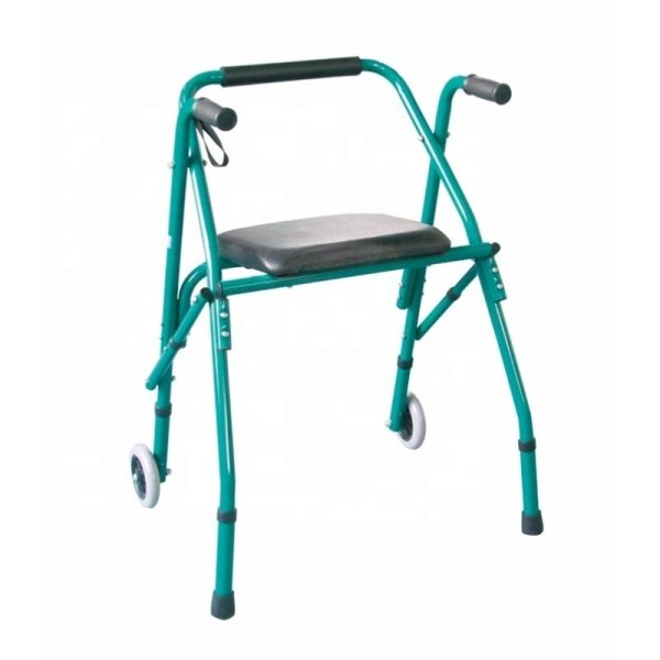 H862be04843a048f4a3eed06190b2472cx.jpg Lightweight Folding Rollator Walker for Mobility Aid