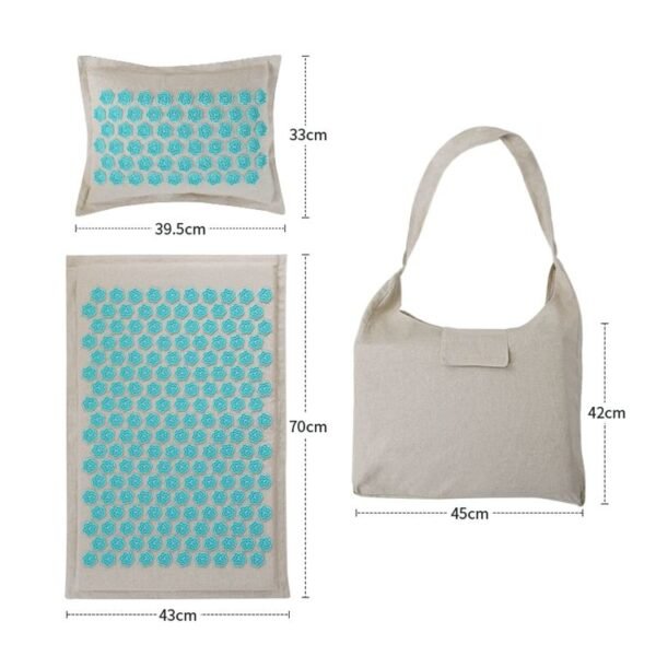 H8738af203a904476ba63ba0984a090d3K.jpg Cotton Acupressure Mat & Pillow Set