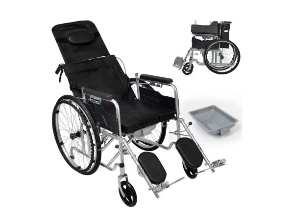 Lightweight Adjustable Manual Wheelchair for Elderly