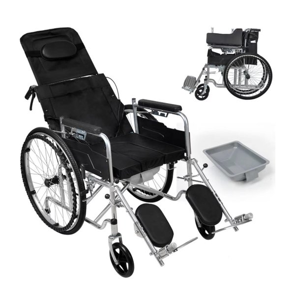 Lightweight Adjustable Manual Wheelchair for Elderly