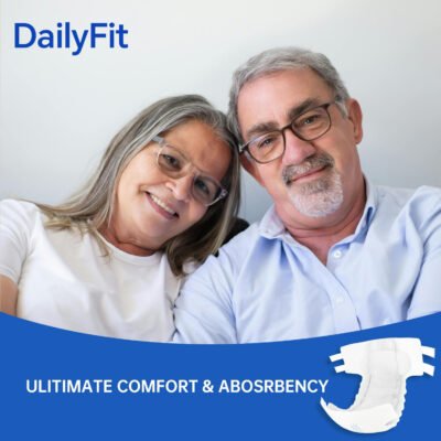 DailyFit Printed Adult Diapers – M Size, Cotton & Fluff Pulp