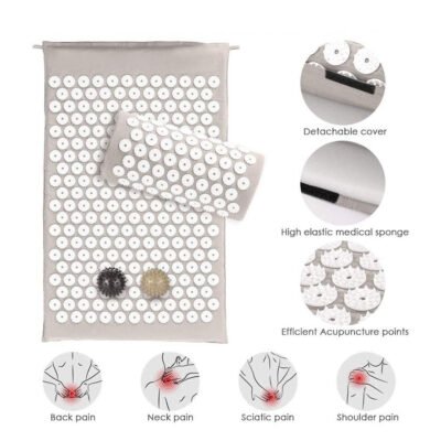 Sleeping Acupressure Mat Set – Sciatica & Headache Pain Relief