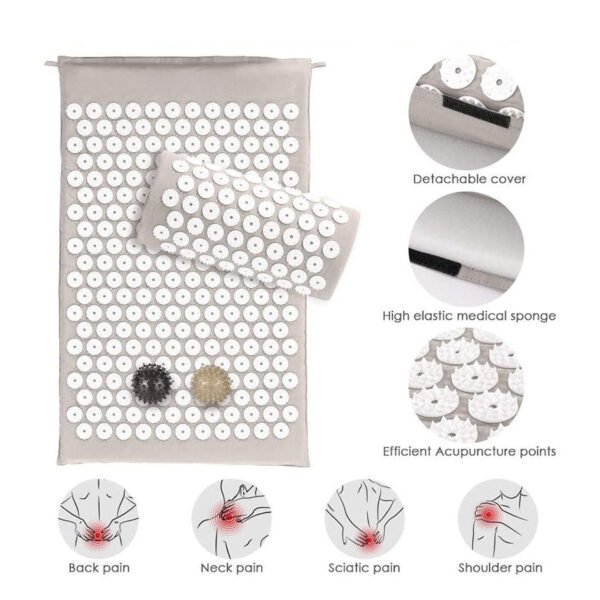 Sleeping Acupressure Mat Set – Sciatica & Headache Pain Relief