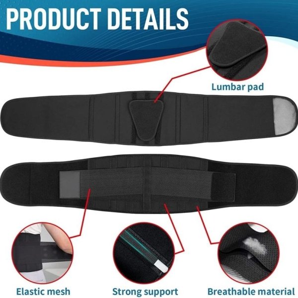 He91f20138a104190a250630d8c03541f0.jpg Lumbar Support Belt – Back Brace for Lower Back Pain Relief