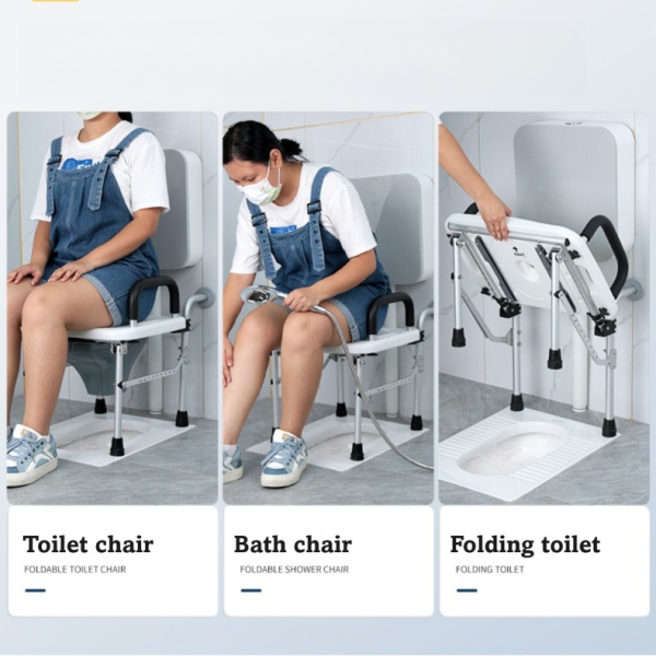 Hec41f853589a4ea6b7e07dbd63b5400eR.png Heavy-Duty Folding Wall-Mounted Commode Chair