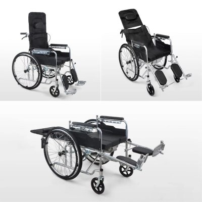 Lightweight Adjustable Manual Wheelchair for Elderly