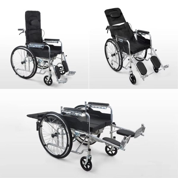 Lightweight Adjustable Manual Wheelchair for Elderly