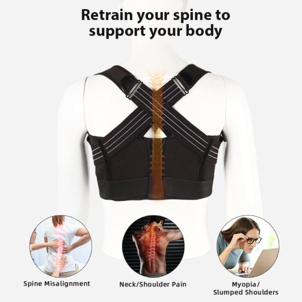 Posture Corrector Belt – Adjustable Back & Shoulder Support