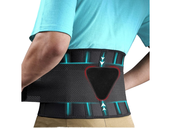Lumbar Support Belt – Back Brace for Lower Back Pain Relief