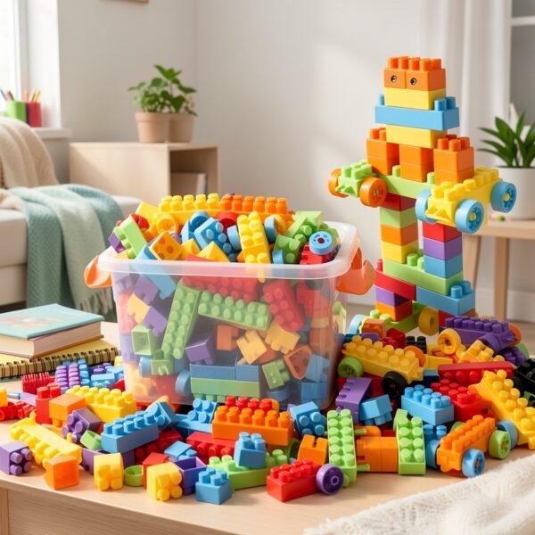105pcs Large Particle Building Blocks Gift Pack Set for Kids Creative Educational Party Play