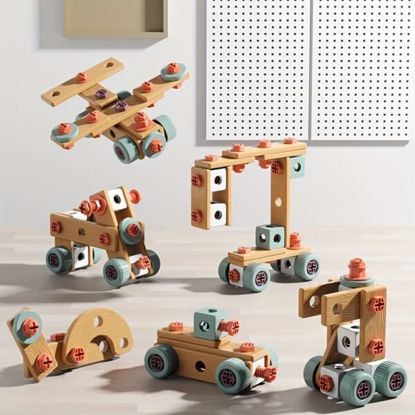 120pcs Kids Tool Box Simulation Tool Toys Educational DIY Construction Play Set for Creative Learning