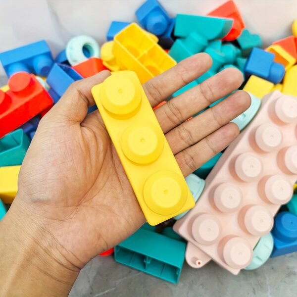 50pcs Large Granule Educational Building Blocks Toy Set for Kids Brain Development & Creative Learning