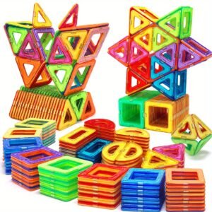 80pcs Magnetic Building Blocks Educational STEM Construction Toy Set for Boys and Girls Creative Play