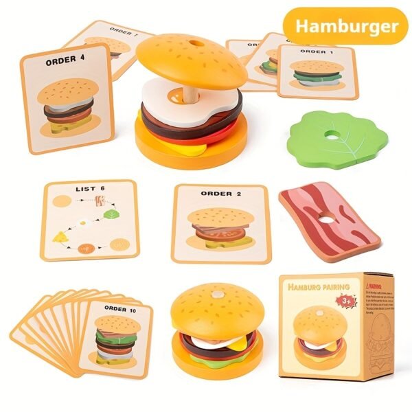 Fun Wooden Sorting & Stacking Educational Toy Set for Kids Early Learning & Cognitive Development