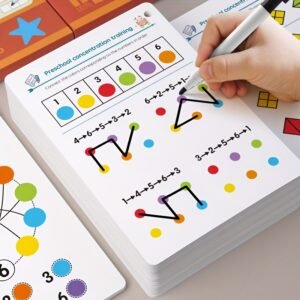 12-Hole Colorful Column Push Cart Puzzle Educational Toy for Kids Fine Motor & Early Learning Development